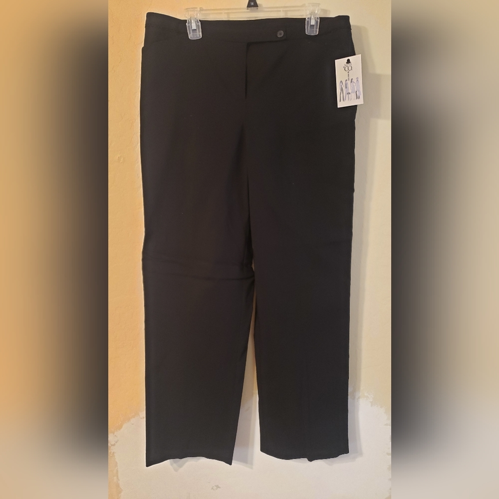 NWT Nine & Co. Women's Size 16 Black Chino Pant